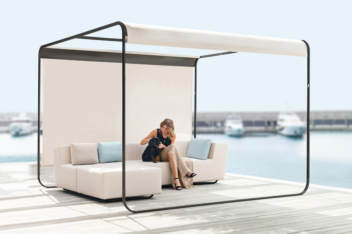 Design Sonnensegel aufrollbar: Sicht-, Sonnenschutz für Balkon,Terrasse